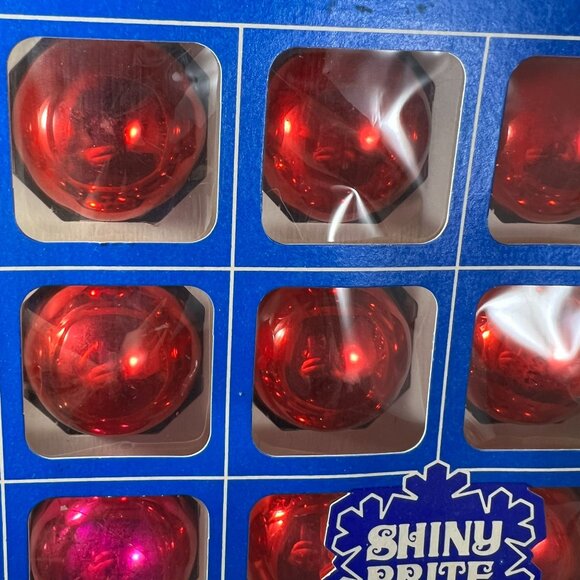 47 Vintage Shiny Brite Christmas Ball Ornaments Set Of 4 Boxes Assorted Colors - Picture 6 of 6